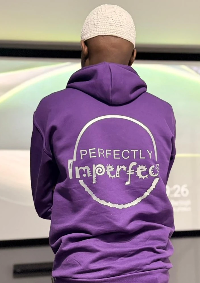 Perfectly Imperfect back purple